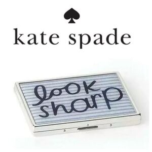 kate spade “Look Sharp” Laurel Street Lennox ID and Business Card Holder NWT